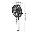 thumbnail image 3 of Steadline 3 Mode High Pressure Shower Head with Large Panel Design - ABS Construction with No-Clogging Nozzles and Easy Installation for Home Bathroom, 3 of 6