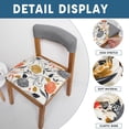 thumbnail image 2 of Chair Covers Seat Covers for Dining Room Chair Seat Covers 4PCS Removable Washable Upholstered Chair Seat Cushion Slipcovers Chair Protector with Elastic Bottom for Dining Room,Office, 2 of 6