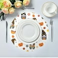 thumbnail image 5 of GZHJMY Halloween Gnome Round Placemats Set of 4, Non-Slip Table Mats Washable Heat Resistant Place Mats for Kitchen Dining Table Home Decor,15.4 Inch, 5 of 7