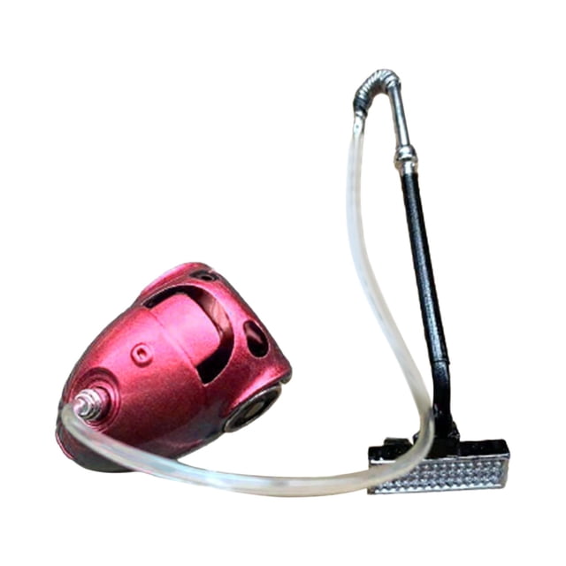 1:12 Miniature Vacuum Cleaner Simulation Furniture Model Kids Pretdend Play Pink
