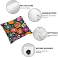 thumbnail image 4 of BANET Decorative Square Throw Pillow Covers Abstract Flower Sofa Pillow Covers Cushion Cases 20x20in, 4 of 5
