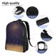 thumbnail image 5 of Fotbe Gold Black Glitter Mochila de Viaje para Laptop, Mochila Ejecutiva Delgada y Resistente 15.6", 5 of 8