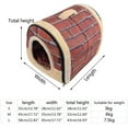 thumbnail image 4 of Freahap L,M,S Cama para perros Cama para gatos Cueva para perros Caseta para perros Portátil para exteriores/interiores MFZFUKR LN-2157-3, 4 of 7