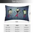 thumbnail image 4 of Invader Zim Pillowcase Cushion Pillow Covers With Hidden Zipper Pillow Case Decor For Bed Dorm Sofa Couch Car 14"x20", 4 of 8