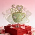 thumbnail image 4 of Tea Cup Ornament, Festival Decoration Rocking Acrylic Cup, Romantic Desktop Gift, Tea Lovers Gifts, 4 of 6