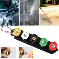 Power Washer Spray Nozzle Tip Set 5 Versatile 1/4" Nozzle Heads 4500 High-Pressure Washer Accessories for Efficient Cleaning