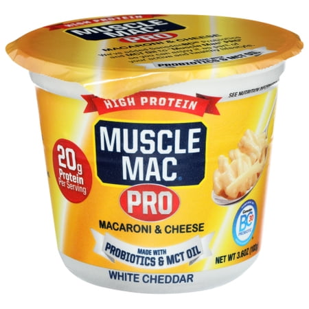 Pack of 12 Muscle Mac Mac & Cheese Pro MCT Oil Cup 3.6 oz
