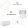 thumbnail image 3 of WYJ 400 Pcs Bottled Plastic Vials Clear Plastic Empty Bottles Lotion Bottle Liquid Sample Tiny Sample Bottles Transparent Container with Lid Toiletry Bottles Shower Gel Bottle Seal-0614, 3 of 6