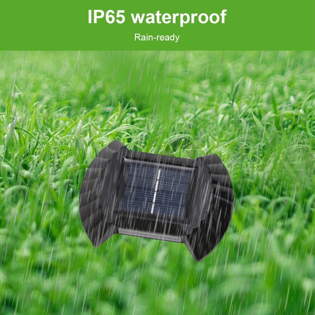 Becaristey Wall Lamp LED Solar 0.5W Waterproof Automatic White Light Fixture
