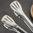 thumbnail image 4 of 4-piece Cooking Tongs Set, Stainless Steel Kitchen Tongs Cake Tongs Fire-resistant Grill Tongs Buffet Tongs Serving Tongs Salad Tongs Cooking And Gril, 4 of 4