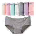 thumbnail image 3 of Women's Underwear Candy Color Comfort High-Quality Cotton Mid Waist Breathable Solid Color Skin Friendly,7 Pack., 3 of 7