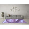 thumbnail image 2 of Tapis Moderne Abstrait Bleu Lavable en Machine, wshabs2567blu, 2 of 4