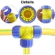 thumbnail image 3 of 3 Way T Shaped Hose Pipe Connectors, Hose Connectors Quick, Release Air Hose Connectors Fittings For Kitchen Tap, For Gardening Irrigation Needs, 3 of 5