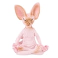 thumbnail image 2 of Estatua De Meditación De Gato Sphynx, Estatua De Meditación De Gato Esfinge De Resina Sintética Para Amantes De Los Gatos, Estatuas Zen, Estatuas De Yoga Para El Hogar, Oficina,, 2 of 8