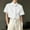 White, variant on DAFPZW Men's Summer Short Sleeve Button Down Crop Shirt Loose Fit Casual Shirt Solid Color Collar Neck Clubwear Cropped Tops