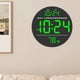 thumbnail image 1 of Reloj de pared digital Reloj montado en la pared 8 pulgadas para la oficina en casa (verde), 1 of 9