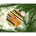 thumbnail image 2 of Min Pin Candy Cane Holiday Christmas Ceramic Ornament SS4535, 2 of 2