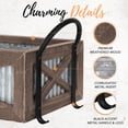 thumbnail image 3 of Autumn Alley Farmhouse Toilet Paper Basket for Back of Toilet - Farmhouse Toilet Paper Holder - Warm Brown Stain, 3 of 9