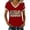 Red, variant on kaondbfi Summer Tops for Women Women's 250Th Anniversary Print V Neck T Shirt 250Th Anniversary Tshirt Patriotic Tee Womens Essentials Fashion Clothing