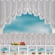 thumbnail image 5 of Cortina de ventana de encaje Inteprter 2 piezas Blanco 160x60cm +160x30cm, 5 of 6