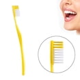 thumbnail image 2 of 10 Pcs Brosses à Dents Jetables de Voyage Jaunes Emballées Individuellement, 2 of 8