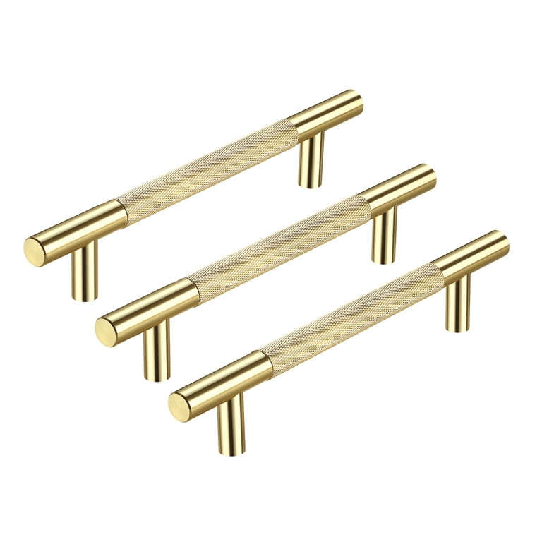 AITITAN 10 Pack Brushed Brass Cabinet Handles - 5.75 Inch Length (5 Inch  Hole Center) Gold Cabinet Pulls Heavy Duty for Cupboard Door, Dresser  Drawer, Wardrobe Hardware 