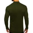 thumbnail image 2 of Handshe Men's High - Neck Thickened Long - Sleeve T - Shirt - Solid Color Bottoming Top, 2 of 3