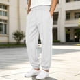 thumbnail image 4 of Diufon Boys School Uniform Pants Elastic Waist Straight Leg Loose Pants Dressy Casual Trousers with Pockets, 4 of 11