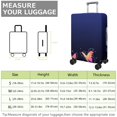 thumbnail image 4 of Stretch Luggage Cover XL(29-32in)– Elastic Travel Suitcase Protector with Handle Openings & Bottom Closure, Washable Polyester Spandex Suitcases Cover, Butterfly Floral Print, 4 of 5