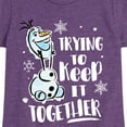 thumbnail image 3 of Frozen 2 - Trying To Keep It Together - Toddler And Youth Girls Short Sleeve Graphic T-Shirt, 3 of 5