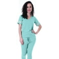 thumbnail image 5 of Moomaya Womens Plain Nightwear Set w/ Pyjama Cotton Sleepwear 2 Pcs Nightdresses, 5 of 7