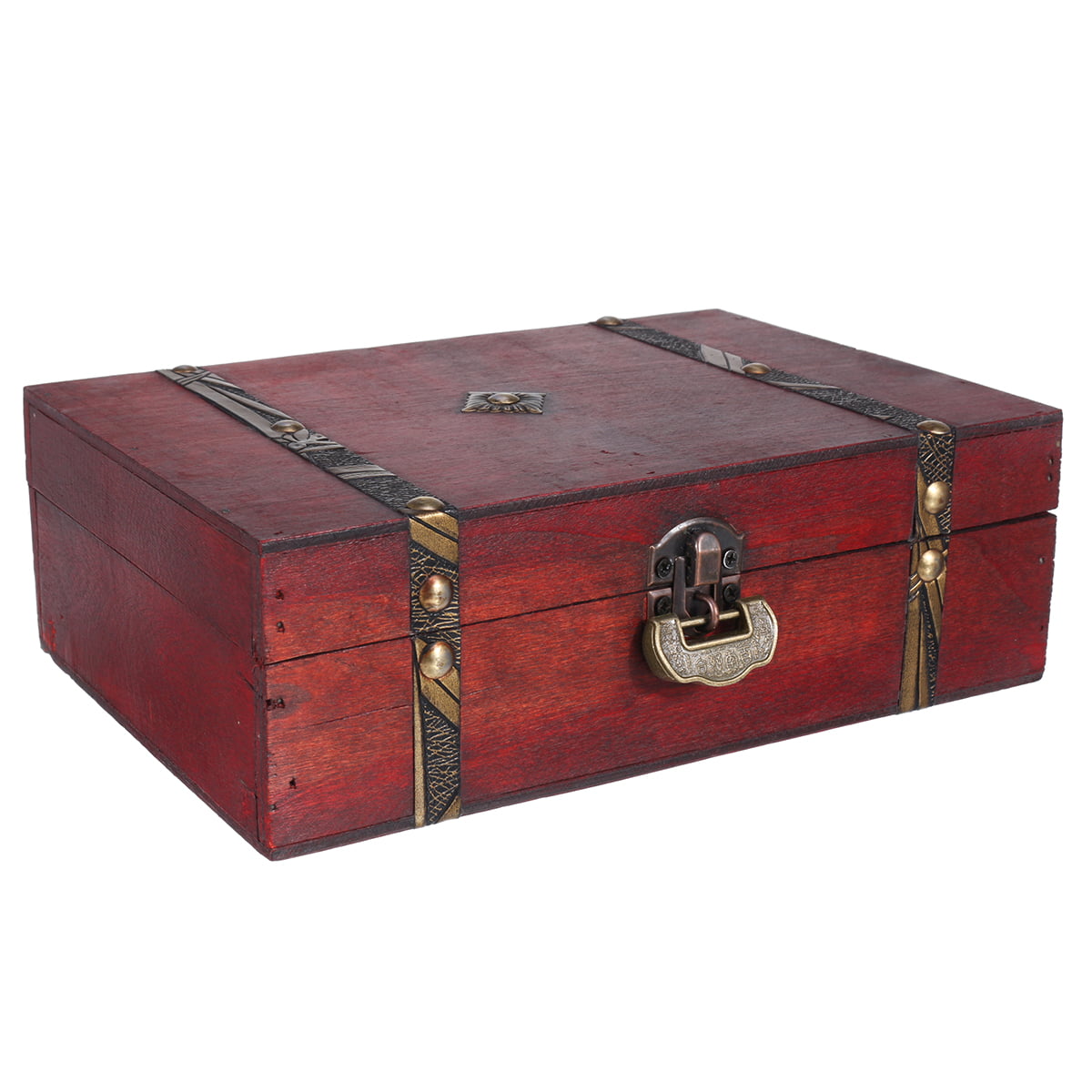 Small box. Mahogany color keys Wooden box for jewelry