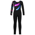 thumbnail image 2 of iixpin Kids Girls Ballet Dance Biketard Long Sleeve Gymnastic Leotard Skating Jumpsuit Bodysuit with Leggings Set Stars 14, 2 of 6