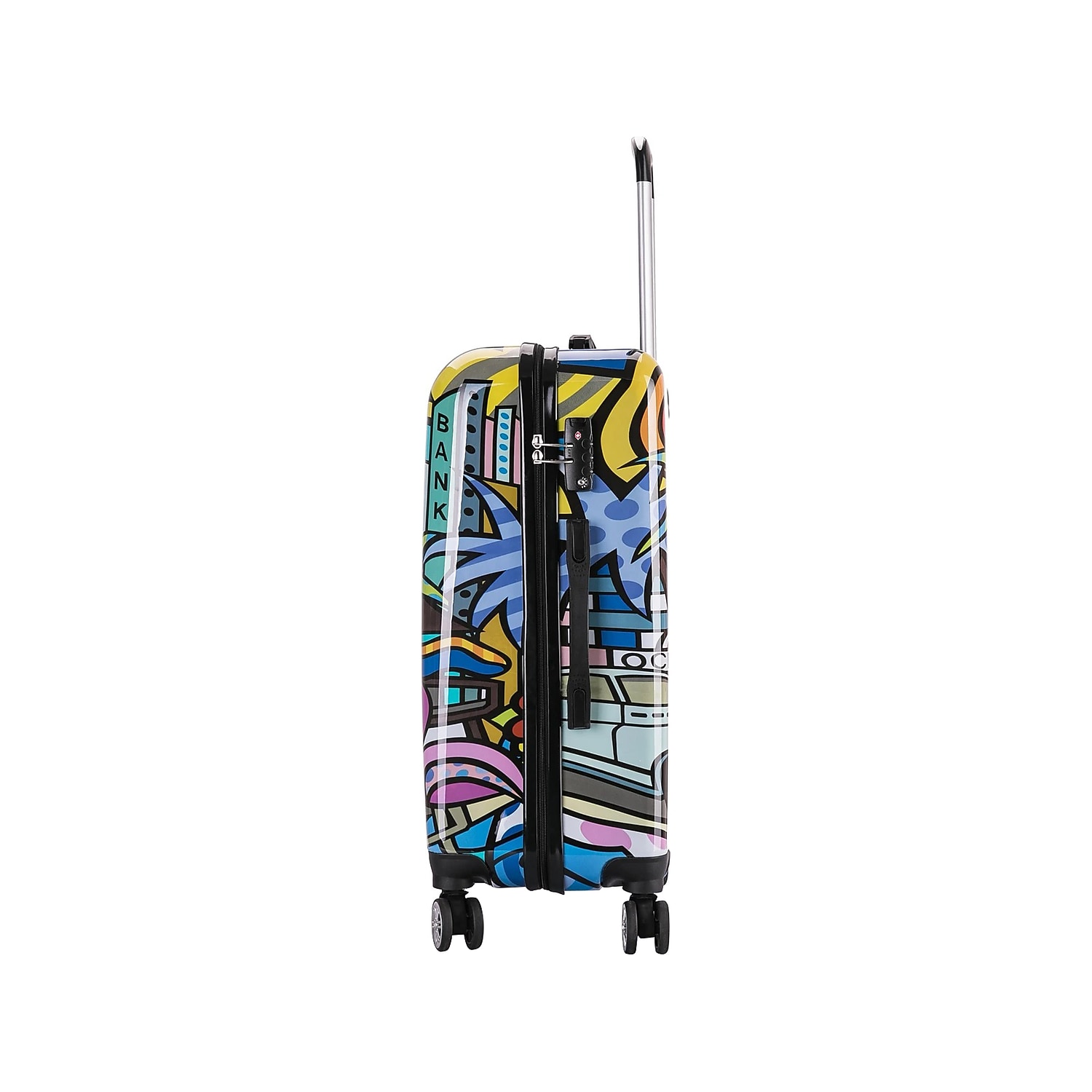 InUSA Prints PC/ABS Plastic 4-Wheel Spinner Luggage Miami (IUAPC00M-MIA)