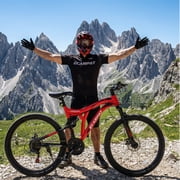 RAISTYW 26 inch Mountain Bike for Men, All Terrains Shimano 21 Speeds MTB Commuter Bicycles for Ages 16+, Fits Riders 59-75, Adult, Red