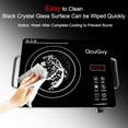 thumbnail image 5 of Portable Infrared Burner 3500W with 3 Hours Timer - Electric Hot Plate Touch Control Glass Cooktop for Cooking, 5 of 6