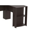 thumbnail image 2 of Safdie & Co. Computer Desk 55L Cappuccino L-Shaped 2 Shelves, 2 of 5