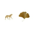thumbnail image 6 of CoudarTitie Golden Ginkgo Cheetah Sculpture Decorative Centerpiece Abstract Animal Ornament for Office Home Living Room Hotel Dining Room Restaurant Farmhouse Decor, 6 of 8