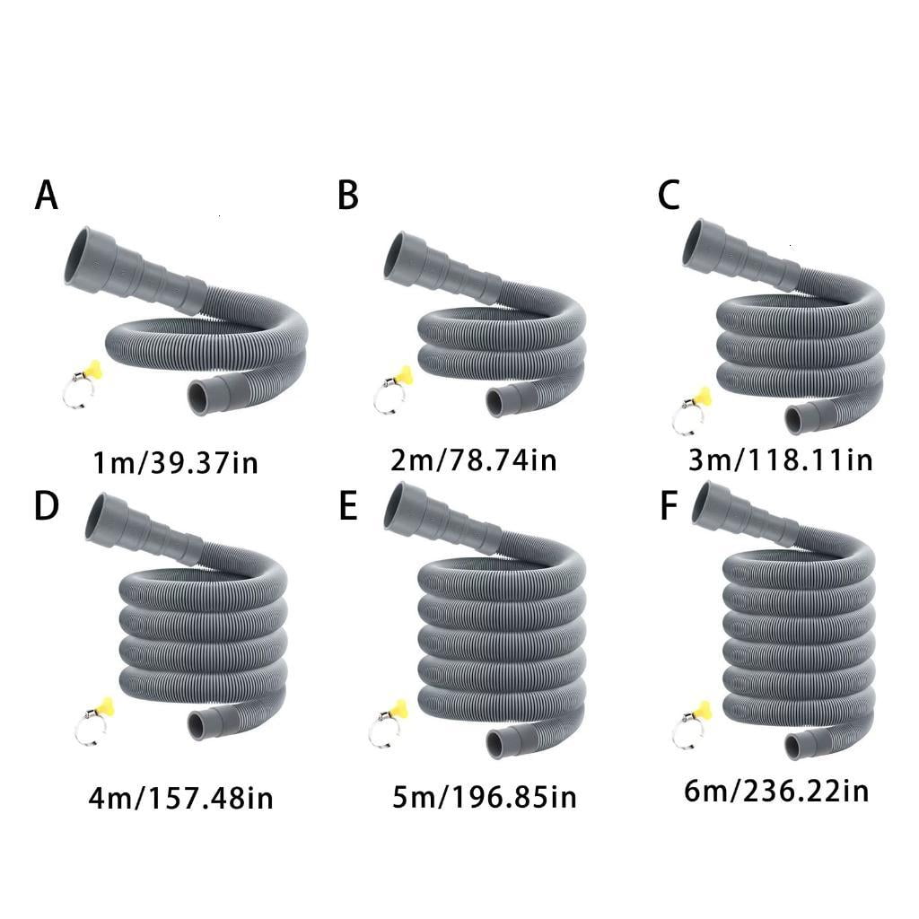 Extended Drainage Hose Thickened Rubber Hoses For Automatic Washing Machines