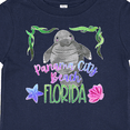 thumbnail image 4 of Inktastic Panama City Beach Florida Cute Swimming Manatee Boys or Girls Baby T-Shirt, 4 of 5