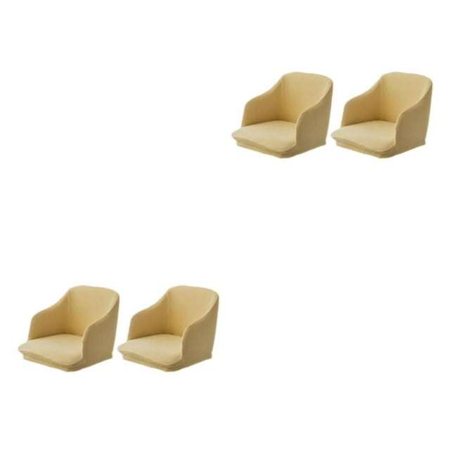 Wweixi 2x Revitalize Armchair High Elasticity Easy Care And Quick Installation Chair cream-coloured 2Set