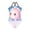 Adorable Shell, variant on Girls' One-Piece Swimwear Suit Shoulder Strap Crossover Design , Cat Animation Printed Beach Bathing Suits 3-10Year
