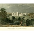 thumbnail image 2 of Allom, T. 18x15 Black Ornate Wood Framed with Double Matting Museum Art Print Titled - Brancepeth Castle, Durham, 2 of 4