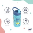 thumbnail image 6 of Zak Designs 16oz Durable Plastic Siply Clutch Water Bottle with Flip Up Straw and Built-In Carry Handle, Construction, 6 of 8