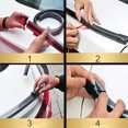 thumbnail image 4 of 1.5m Carbon Fiber Soft Rubber Rear Trunk Spoiler ,Car Rear Roof Trunk Spoiler Wing Lip Sticker Guard, 4 of 8