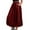 Wine, variant on Feancey Bubble Skirts for Women Elastic High Waisted Maxi Skirt 2025 Trendy A Line Skirts Summer Casual Pleated Long Skirt with Pockets Pink XL