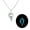 Blue, variant on Punk Wolf Totem Long Necklace Simple Luminous Animal Pendant Necklace Jewelry