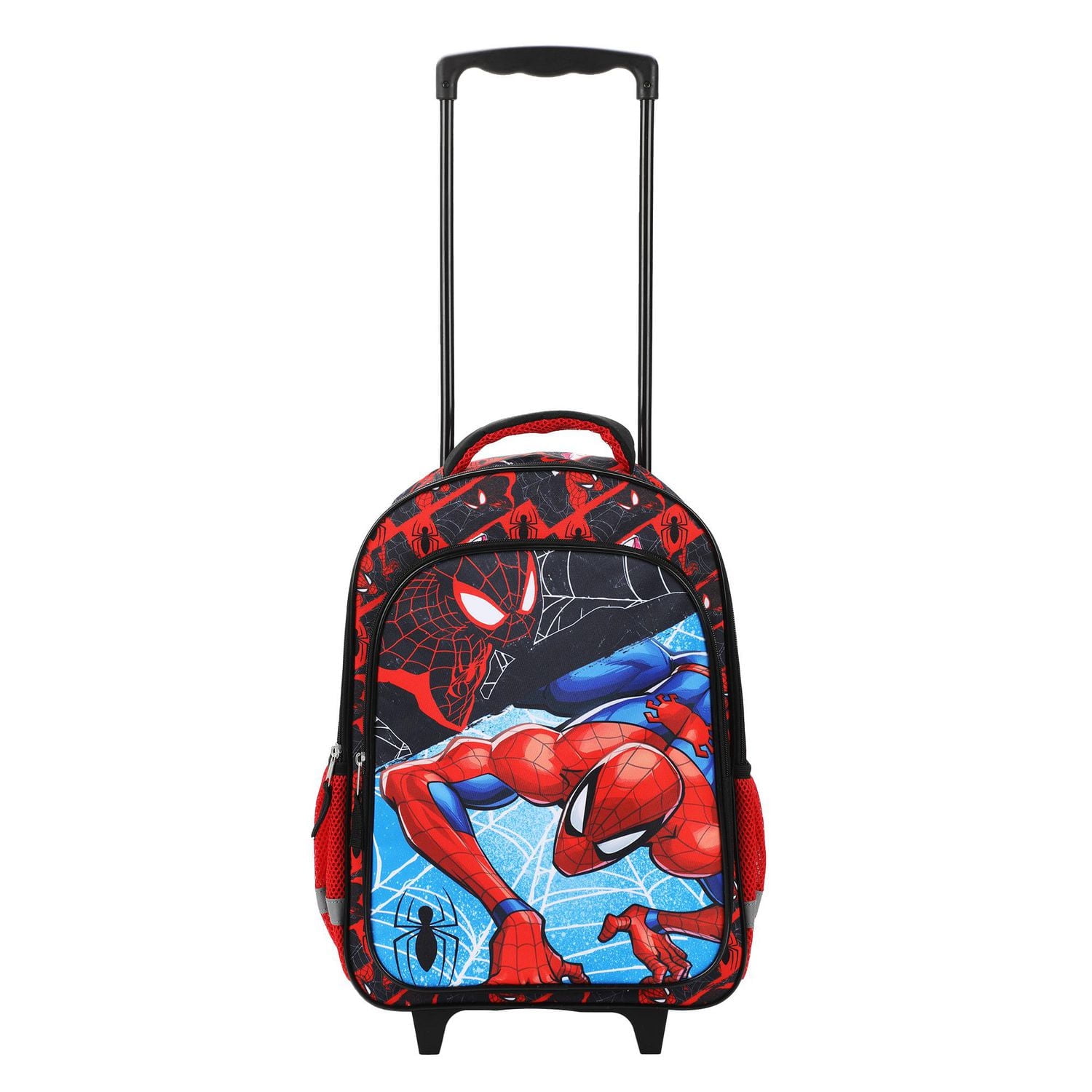 Marvel Spiderman Rolling Backpack 16" Featuring Peter Parker Spider-Man, Miles Morales Spider-Man, Ghost Spider