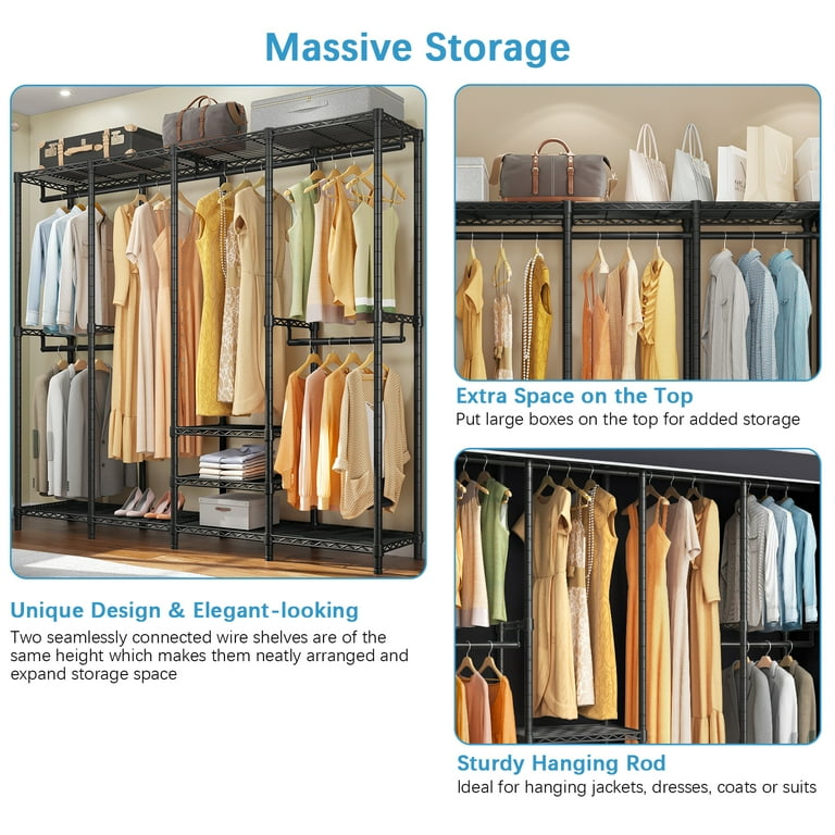 Clothing rack cover heavy duty online portable wardrobe clothes rack closet organizers