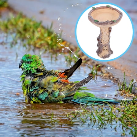 Soimiss bird baths for outdoor Bird Bath Resin Multi 1Pcs